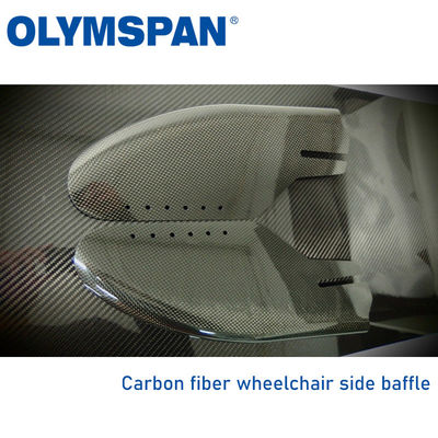 China Piezas de fibra de carbono de alta resistencia de Olymspan para la silla de ruedas proveedor