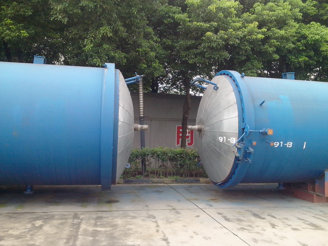 Autoclave de goma de madera de la industria del vidrio para el tratamiento de madera, la vulcanización de goma y la laminación de cristal